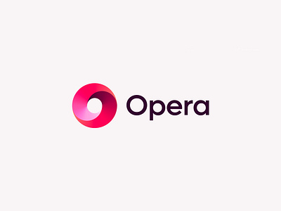 Opera logo concept (unofficial) branding browser browsing icon internet letter lettering logo mark monogram o online opera