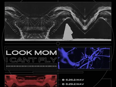 LOOK MOM I CAN'T FLY - Cover Artwork arabic cover generativem lettering type typography