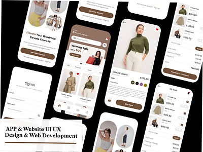 E-Commerce App UI UX Design blog website build wordpress website business website create website elementor figma landing page psd shopify uiux design web design webflow website builder website mockup wix woocommerce website wordpress wordpress development wordpress themes xd