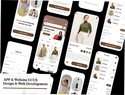 E-Commerce App UI UX Design blog website build wordpress website business website create website elementor figma landing page psd shopify uiux design web design webflow website builder website mockup wix woocommerce website wordpress wordpress development wordpress themes xd