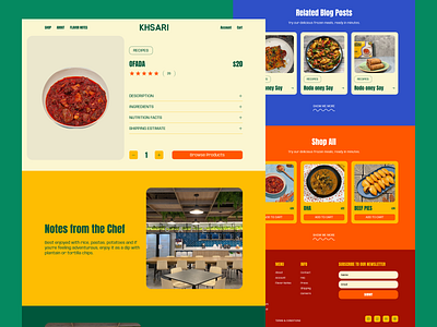 Khasari - Browse Product Page description estimate ingredients khasari business khasari website product recipe shipping shop all ui ux