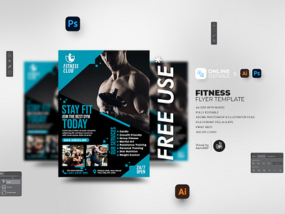 Fitness Flyer Template aam360 aam3sixty body building flyer template boxing branding concept fitness flyer fitness poster flyer template gym fitness gym poster template handout health flyer martial arts martial arts flyer sports flyer workout flyer yoga flyer