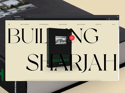 Building Sharjah - Website Design arabic branding design ui ux website design