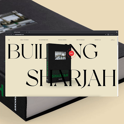 Building Sharjah - Website Design arabic branding design ui ux website design