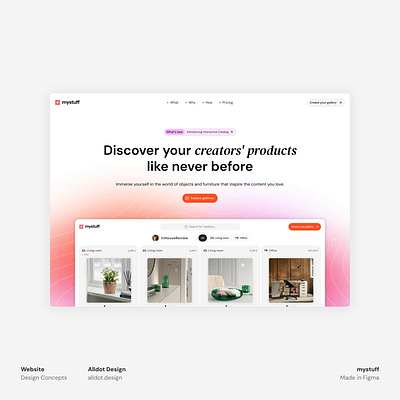 mystuff - Website branding product design ui website