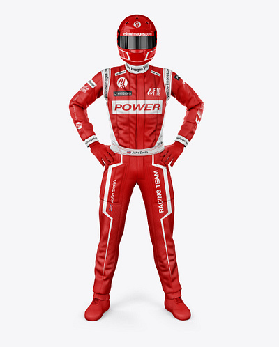 Free Download PSD F1 Racing Kit Mockup - Front View free mockup psd free mockup template mockup designs