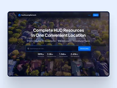 HHN - Hero exploration 3 architectural blog blog home dark design dark mode dark theme figma hero hero area hero design hero image house resource search search bar search option searchbar ui
