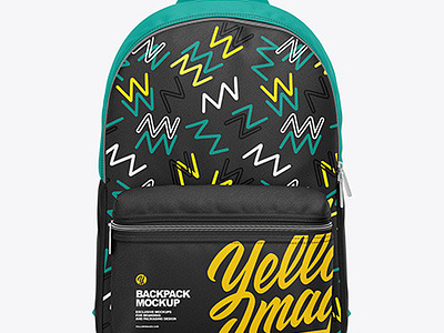 Free Download PSD Backpack Mockup - Front View mockup designs