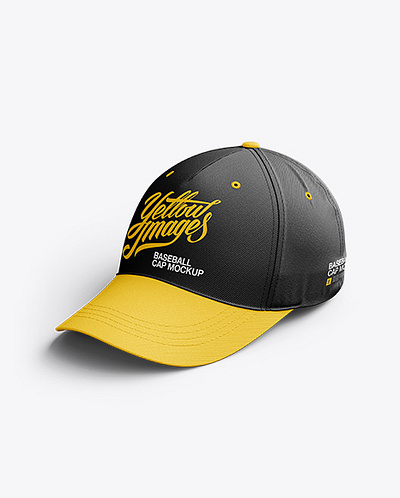 Free Download PSD Baseball Cap Mockup / Halfside View free mockup template mockup designs