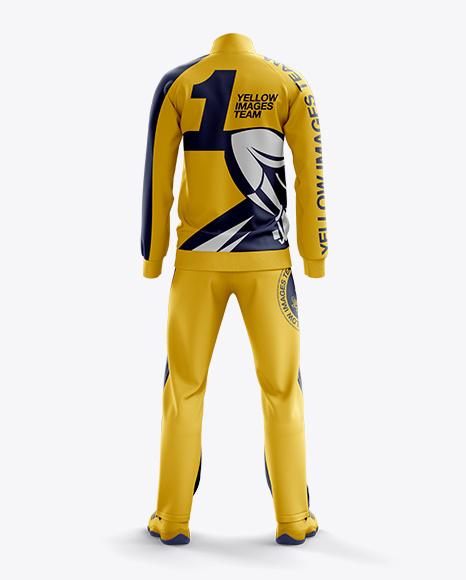 Free Download PSD Men's Tracksuit Mock-up / Back View by Aden Xinos on