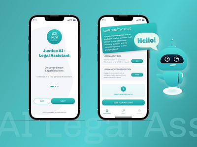 Justice AI Mobile App information architecture
