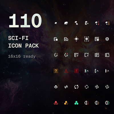 Sci-fi Icon pack game icons gameui icon icon pack icons iconset scifi