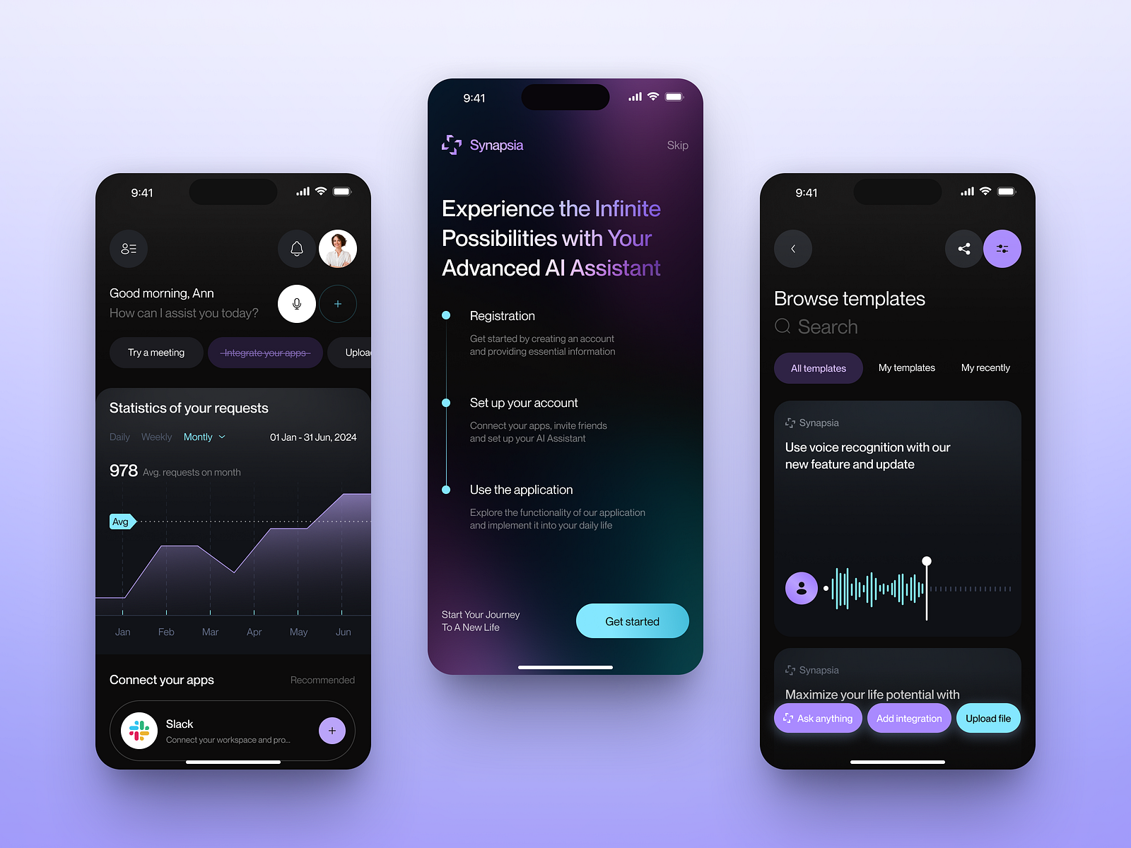 Synapsia - AI Mobile App by Arounda UI/UX for Arounda on Dribbble