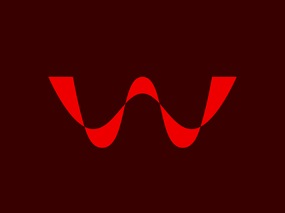 Wave Mark branding letter w lettermark logo mark typography w wave wavelength