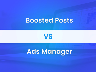 Boosted vs Ads Manger branding business business growth design digital marketing digital solz illustration marketing social media marketing ui