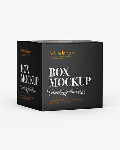 Free Download PSD Paper Box Mockup - Half Side View free mockup template mockup designs