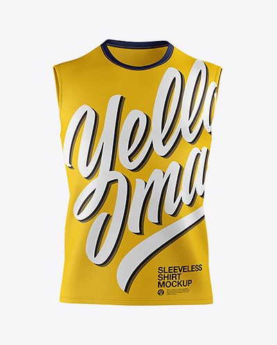 Free Download PSD Sleeveless Shirt Mockup - Front View free mockup template mockup designs