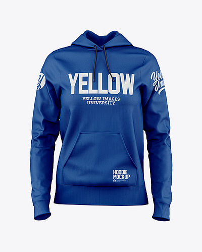 Free Download PSD Women's Hoodie Mockup - Front View free mockup template mockup designs