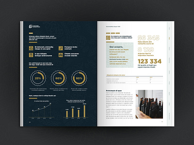 Beer Manufacture A4 Publication Layout (2/2) a4 charts design graphic design layout print publication