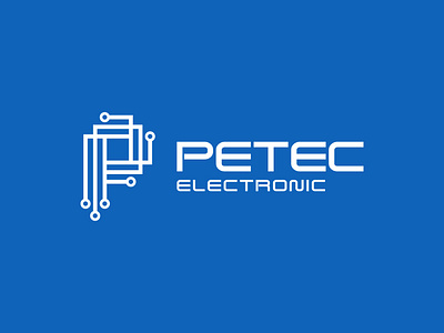 Letter P Circuit Tech Electronic Logo board branding chip circuit communication computer connect cyber design digital electronic graphic design illustration internet letter p logo logo design network tech technology