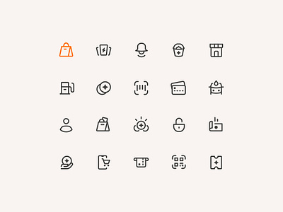 7 Eleven — App Icons 7 eleven app bold brand icons design system icon icon set iconography icons line shop ui