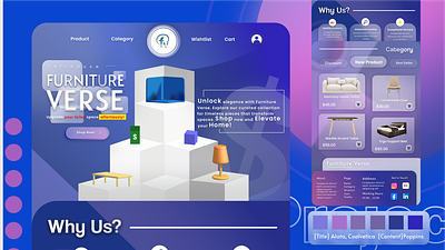 UI UX 3D Website [E- commerce] 3d ui