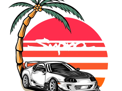 JDM CAR DESIGN ilustration t shirt design vector