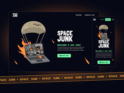 Space Junk - The Future of Interactive Storytelling ai app design nft product design ui ux web3