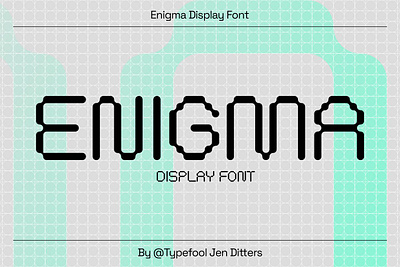 Enigma Display Font branding display font display type font fonts futuristic innovative modern progressive sans serif typography