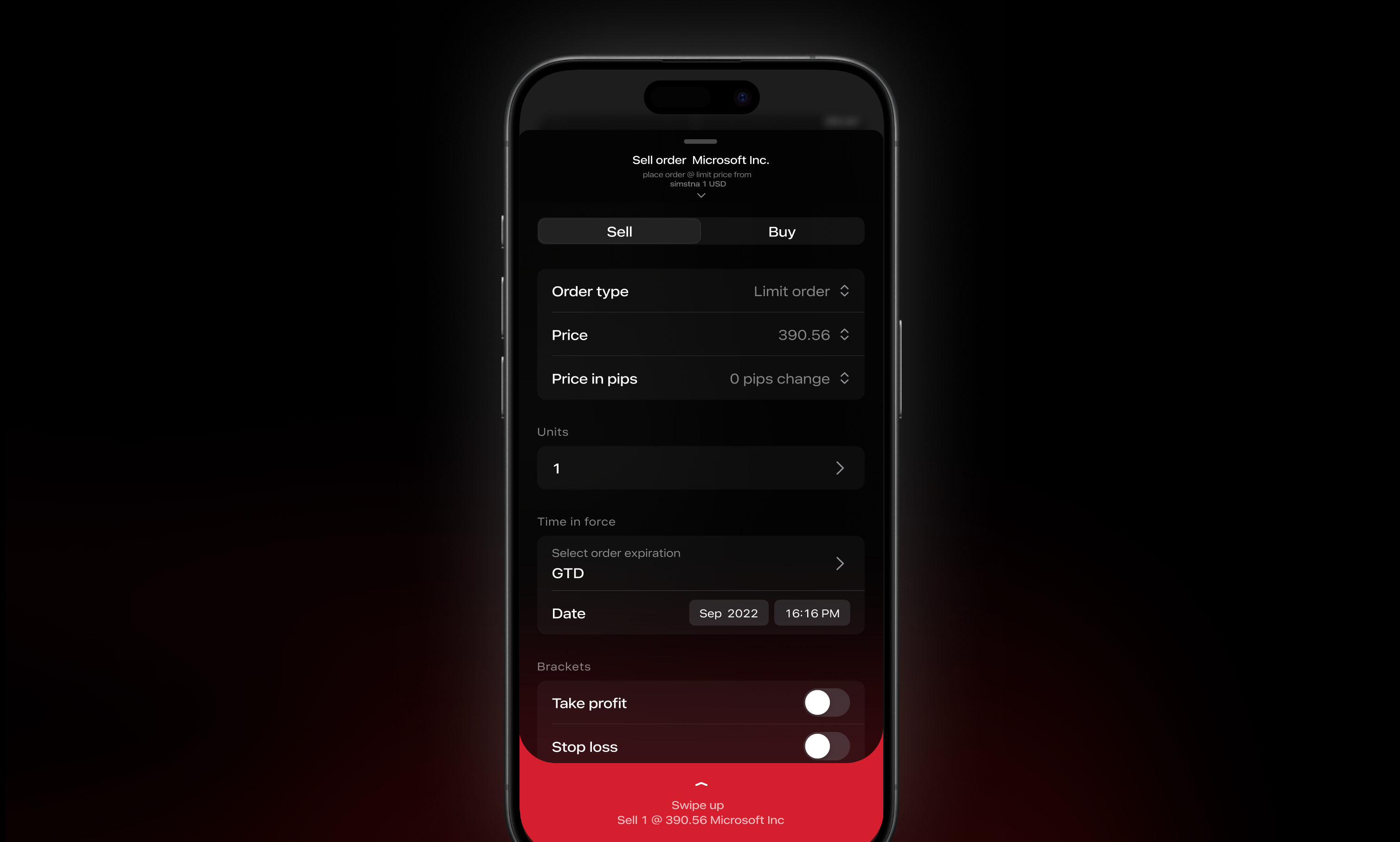 Trading app animation - sell/buy order app buy chart chart trading concept crypto exchange figma mobile app order sell trade trading ui ux