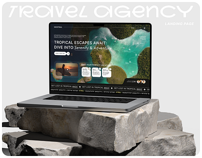 Travel Agency Landing Page | UI/UX Design, Web Design adobe photoshop design figma landing page landing page design landingpage landingpagedesign ui uidesign uidesigner user experience user interface ux web design website design