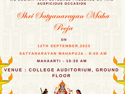 Pooja Invitation graphic design invitation invitation graphic poster design
