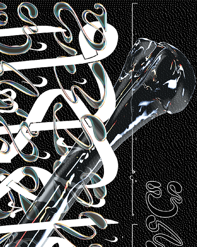 DARKMATTER 3d arabic design graphic design illustration lettering poster type typedesign typography