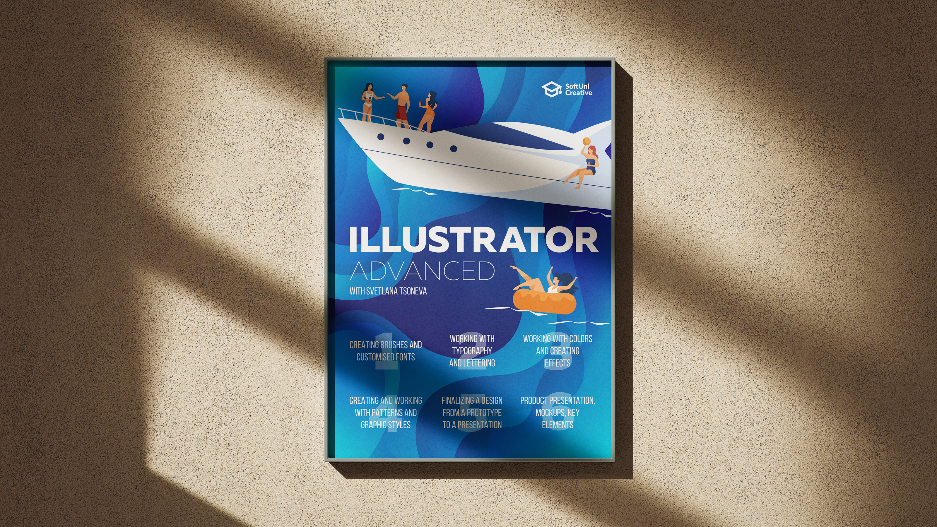 Illustrator Advanced Course Poster advertisement poster course course poster graphic design illustration illustration poster illustrator illustrator advanced illustrator course illustrator design poster design poster illustration softuni softuni creative