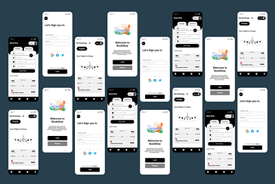 BookNow Flight Booking app UI Design app app design app ui application design application designer design designer flight booking interface design ticket ui uiux ux web app design web designer