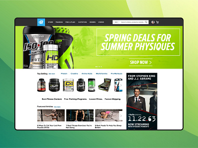 Fitness Landing Page Design fitness fitness page design gym health homepage landing page nutrition page web template website design