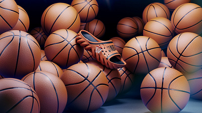 Crocs - NBA Slide 3d 3d animation 3d modeling after effects animation art direction cgi design redshift render sound design