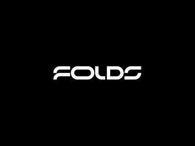 FOLDS branding clean design folds futuristic identity lettering logo minimal type typography