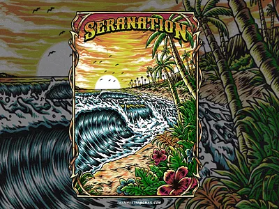 Summer vibes Poster for Band album cover artwork band band artwork clothing brand illustration music artwork poster art poster artwork reggae band tour band vintage illustration