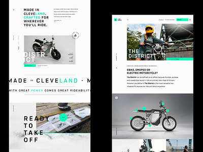 LAND Energy bikes branding clean cleveland design electric energy green homepage minimal motorcycle ohio product ride sports ui ux web design website white