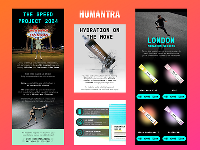 Humantra | Email Designs branding design digital ecommerce email graphic design health nutrition sports wellness