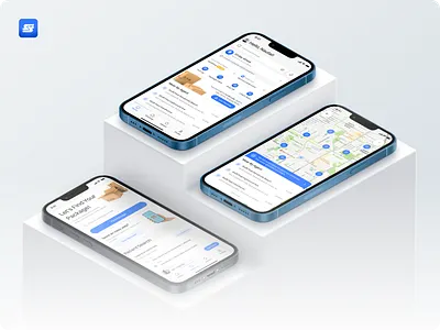 Swiftship - Logistic App Case Study branding branding logistic branding shipping check rates desgin drop off package logistic logistic app logo package pick up package shipped shipping study case ui ui design ui logistic uiux