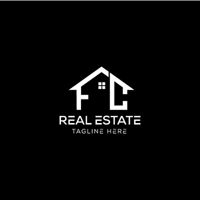 REAL ESTATE LOGO branding construction logo design graphic design house illustration property logo real estate realtor ui