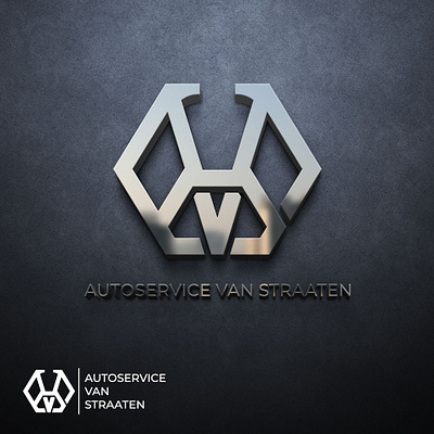 AUTOSERVICE VAN STRAATEN automotif branding design graphic design logo logo maker typography