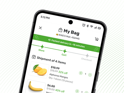 🥑Grocery Shopping App ui