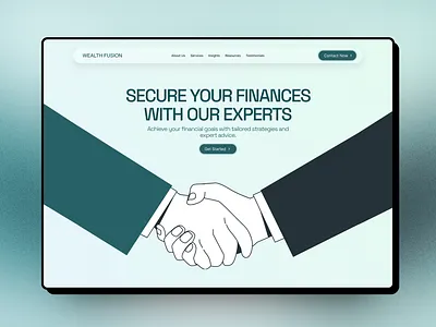 Finance Landing page design graphic design health hero section landing page