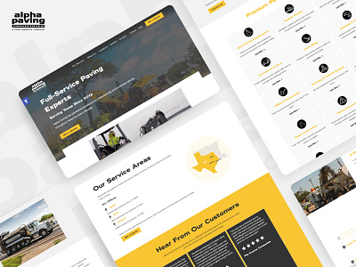 Alpha Paving - New Website Design & Build design ui ux web design