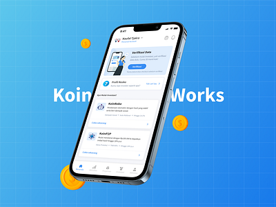 KoinWorks Mobile App Redesign case study investing investment koinworks mobile app mockup p2p lending product design redesign ui uiux design ux