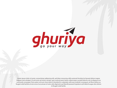 Ghuriya - Logo Design branding ghuriya graphic design logo logo icon minimalist travel travel logo traveling vect plus