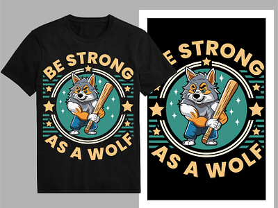 Be strong as a wolf t-shirt design adventure bad wolf esport wolf hunting shirt t shirt design tee tshirt typography design wolf art wolf cartoon wolf design wolf graphic wolf illustration wolf king wolf logo wolf mascot wolf men wolf silhouette wolf t shirt design